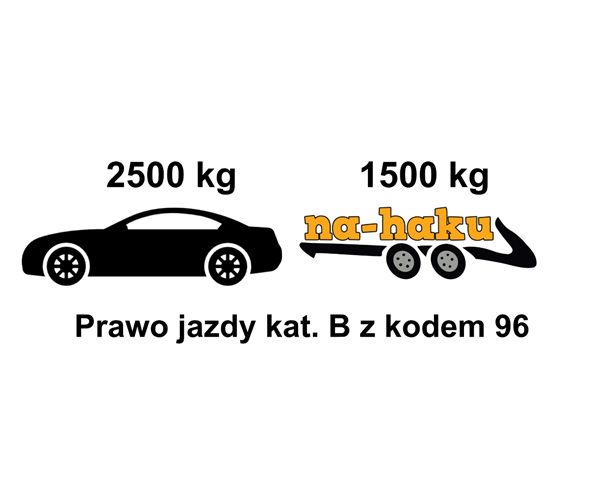 Prawo jazdy kat. B z kodem 96 - 2500kg + 1500kg