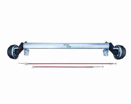 Oś hamowana AL-KO 1350kg przyczepa 1300mm lawety