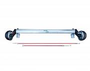 Oś hamowana AL-KO 1350kg przyczepa 1300mm lawety