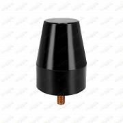 Odbój gumowy h=80mm śruba M10x20mm