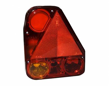 Lampa zespolona narożna tylna PRAWA z trójkątem odblaskowym