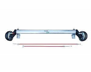 Oś hamowana przyczepy 1350kg + linki + śruby [AL-KO]