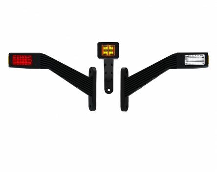 Lampa obrysowa LED 3-funkc LEWA przyczepy lawety