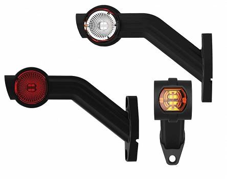 Lampa obrysowa LED lawety skośna LEWA