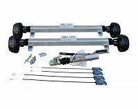 Układ KNOTT 2700kg zestaw 1500mm lawety