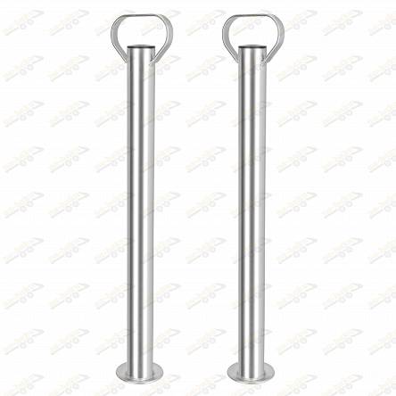 ZESTAW: 2x Podpora tylna stała 150kg 600mm ⌀ 48