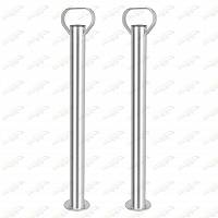 ZESTAW: 2x Podpora tylna stała 150kg 600mm ⌀ 48