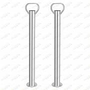 ZESTAW: 2x Podpora tylna stała 150kg 600mm ⌀ 48