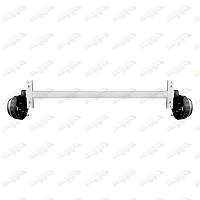 Oś hamowana przyczepy 1800kg 5x112 1700mm zamiennik VGB18 Knott - zestaw: linki + śruby